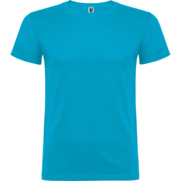 Tricou cu mânecă scurtă şi guler rotund dublu cu elastan, confecționat din material tubular (fără cusături) pentru adulți şi cu cusături pentru copii - Img 9