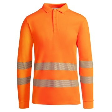 Tricou tehnic polo reflectorizant cu mâneci lungi - Img 3
