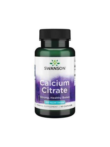 Calcium Citrate, 200 mg - 60 Capsule Swanson