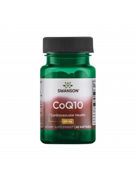 Coenzima CoQ10 100 mg 50 softgels Q10 Dual Swanson SWU560