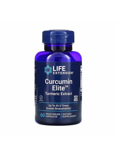 Curcumin Elite Turmeric Extract 60 vcaps Life Extension