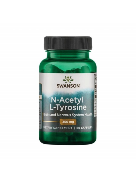 L-Tyrosine (Tirozina), 350mg, Swanson, 60 capsule Tyrosine N-Acetyl