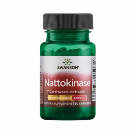 Nattokinase 2000 FU, 100 mg, Swanson, 30 capsule Nato Proteolytic Enzyme