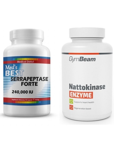 Tratament Naturist Eficient Peyronie Serrapeptase Forte Nattozimes Nato-Serra Nattokinase Peironie 45 zile
