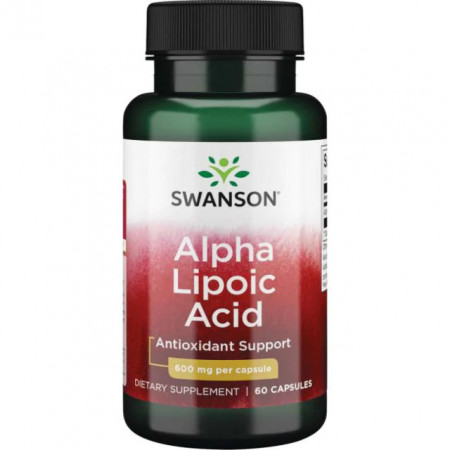 Alpha Lipoic Acid 600 mg 60 capsule Acid Alfa Lipoic ALA Swanson