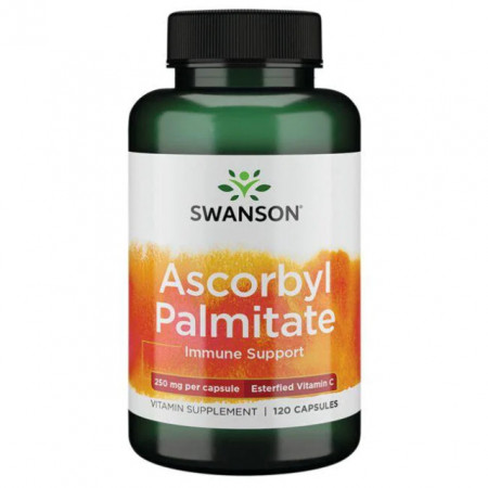 Ascorbyl Palmitate Ester C - Vitamina C Liposolubila 250 mg 120 caps Eficient in Autism Lipozomala Ascorbil