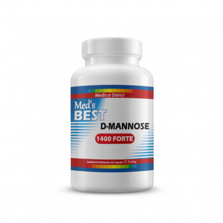 Best D-Mannose Forte 1400 mg D-manoza Pura Infectie Urinara, Ecoli, Cistita