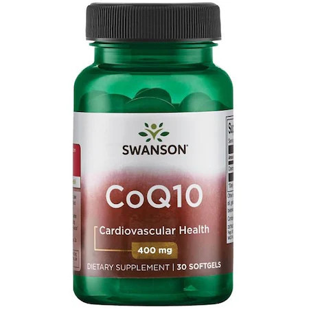 Coenzima Q10 DUAL 400 mg Swanson CoQ10 - 30 capsule Dual