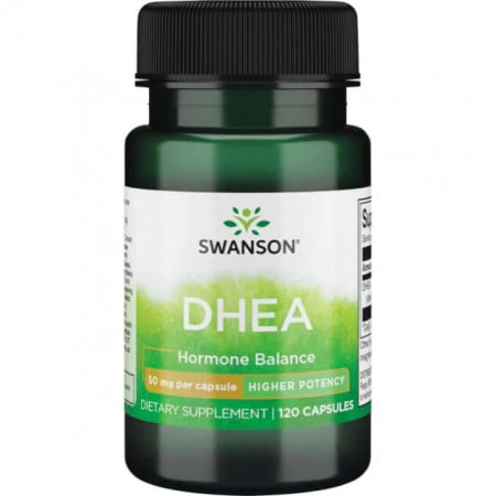 DHEA 50 Higher Potency - Dehidroepiandrosteron 120 capsule Swanson