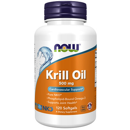 Krill Oil Neptune (Ulei Krill) NKO®, 500mg, Now Foods, 120 softgels