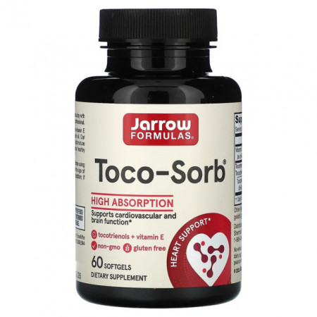 Toco-Sorb, 60 softgels Mixed Tocotrienols and Vitamin E, Jarrow Formulas