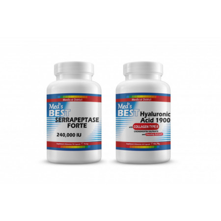 Best Acid Hialuronic cu Colagen Tip2 + Serrapeptase 240.000 Tratament Naturist Coxartroza Gonartroza Colanol