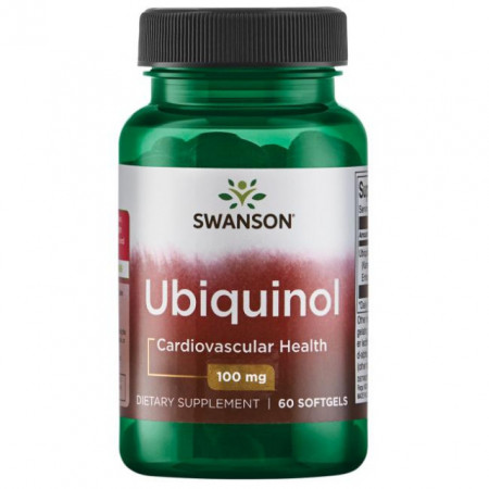 Ubiquinol Kaneka, 100 mg, Swanson, 60 softgels Q10