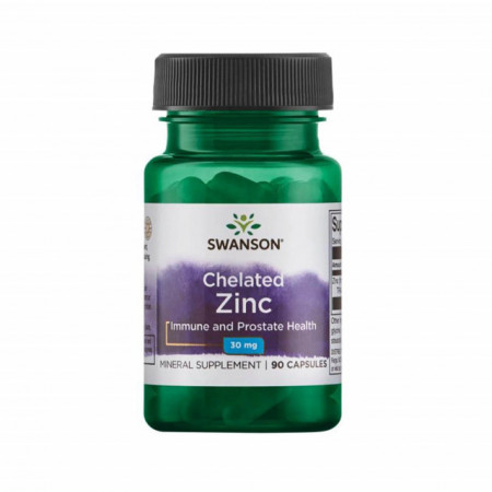 Chelated Zinc Glicinat TRAACS® - 30 MG, SWANSON ALBION - 90 capsule