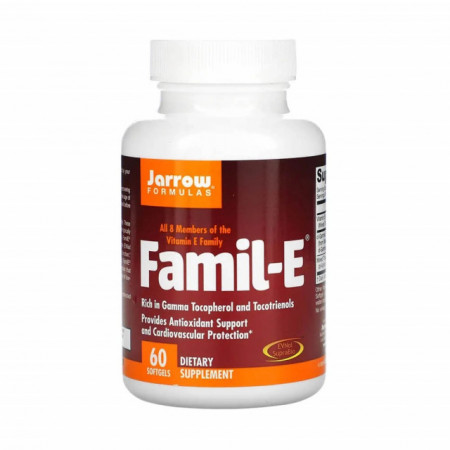 Famil-E 60 softgels (Complex 8 Vitamin E), Jarrow Formulas