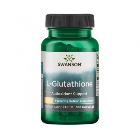 L-Glutathione ~ L-Glutation 100 mg 100 capsule veggie caps Swanson Setria® Glutathione