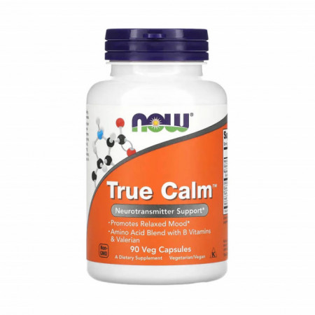 True Calm 90 capsule Relaxare si Somn usor, Now Foods
