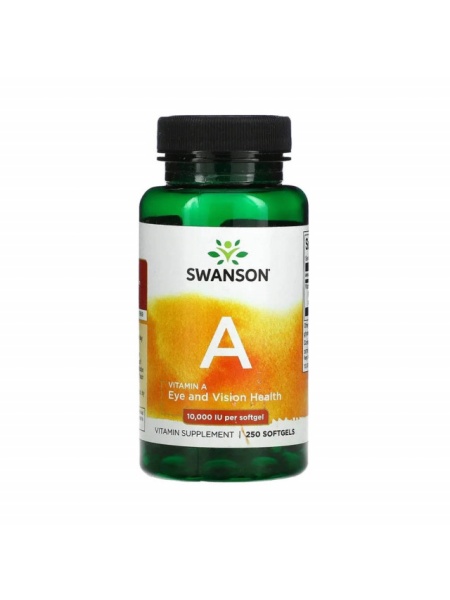 Vitamina A, 10,000 IU 250 softgels din Ulei de Cod Swanson