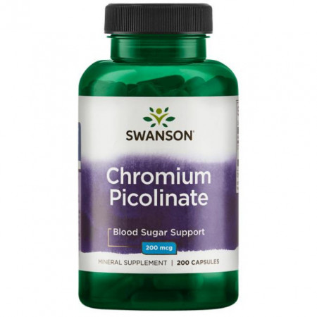 Chromium Picolinate, 200 mcg, Swanson, 200 capsule Crom Picolinat