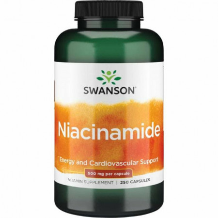 Niacinamida - Nicotinamida - Vitamina B3 500 mg 250 capsule Sistemul Imunitar si Nervos