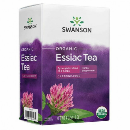 Organic Essiac Tea - Ceai Essiac - Intareste Sistemul Imunitar 113gr - 4,4 Litri Swanson Ciroza