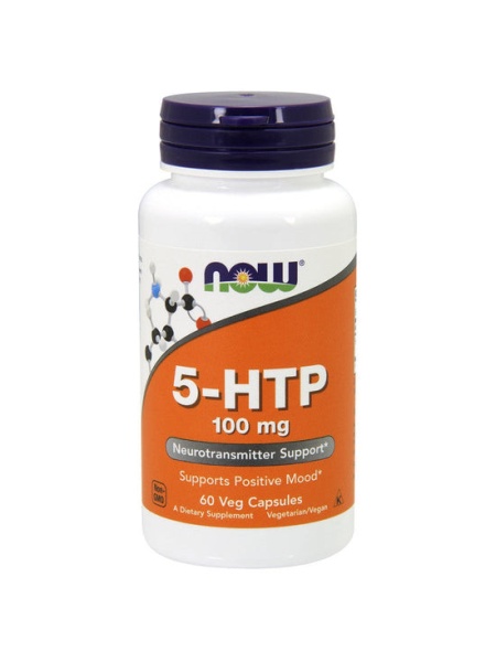 5-HTP Precursor Serotonina 100 mg Now Foods, 60 capsule vegetale