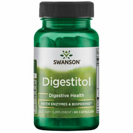 Digestitol with enzymes & bioperine ~ Enzime Digestive cu Bioperina 60 capsule Swanson