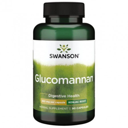 Glucomannan Konjac Root 665 mg 90 capsule Swanson Dieta Slabit