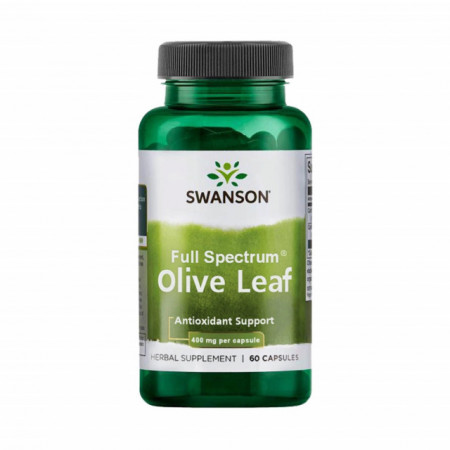 Olive Leaf (Frunza de Maslin), 400 mg, Swanson, 60 capsule