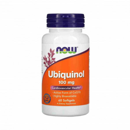 Ubiquinol (Active CoQ10), 100mg, Now Foods, 60 softgels