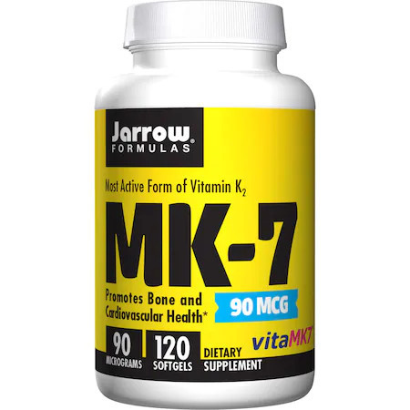 Vitamin K2, MK-7, 90 mcg, Jarrow Formulas, 120 softgels Menachinona-7