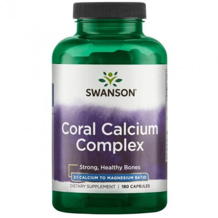 Coral Calcium Complex 180 caps - Complex Calciu Coral Swanson