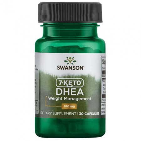 DIET 7-KETO DHEA 100 mg Arzator de Grasimi si Slabit Complex Termogenic Patentat Swanson 30 Capsule