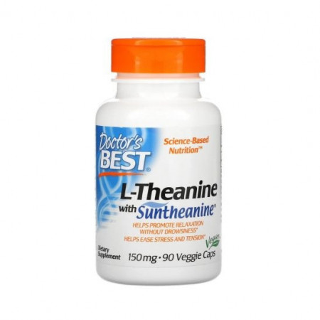 L-Theanine with Suntheanine, 150 mg 90 vcaps L-Teanina Doctor's BEST