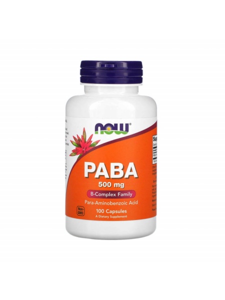 PABA 500 mg 100 caps Now Foods