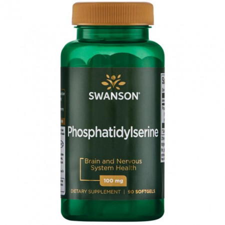 Phosphatidylserine 100 mg, 90 softgels Swanson Fosfatidilserina