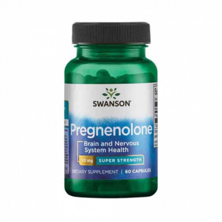Pregnenolone 50mg, Super Strenght 60cps - Swanson