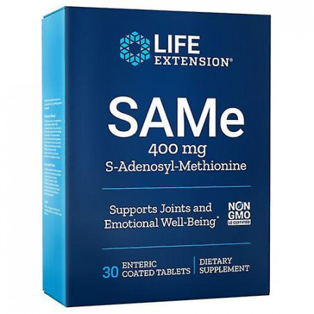 SAMe 400 (S-Adenozilmetionina), 400 mg, Life Extension, 30 tablete