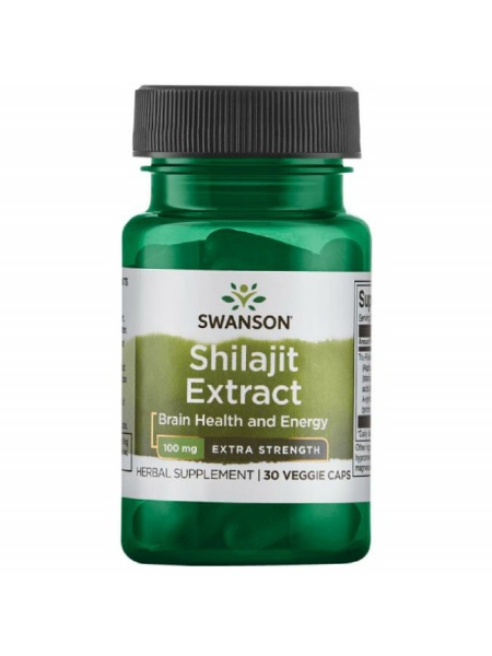 Shilajit Extract Extra Strength - Mumio - TruFulvic® 100 mg 30 veggie capsules Swanson