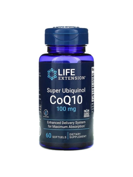 Super Ubiquinol CoQ10 cu Shilajit 100 mg 60 softgels with Enhanced Delivery System for Maximum Absorption, Life Extension