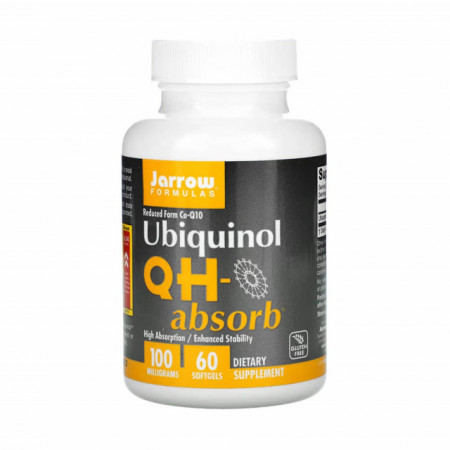 Ubiquinol, Kaneka QH-Absorb, 100 mg, Jarrow Formulas, 60 softgels
