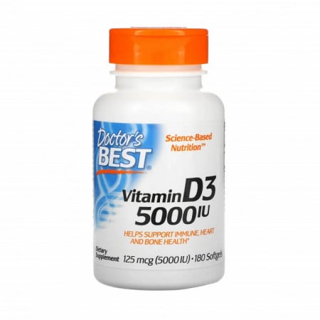 Vitamina D3 5000 UI 180 capsule softgels Doctor's Best