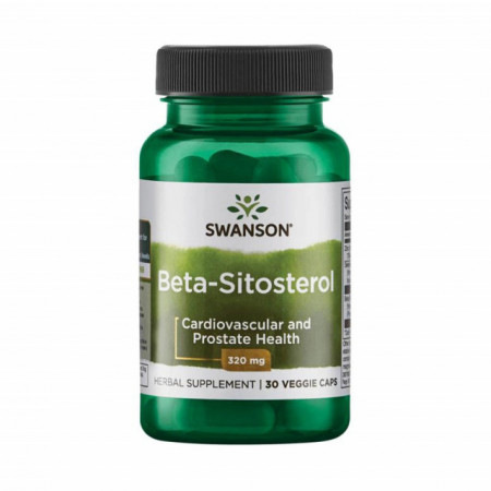 Beta-Sitosterol, 320 mg, Seleniu si Zinc, Swanson, 30 capsule SWU741
