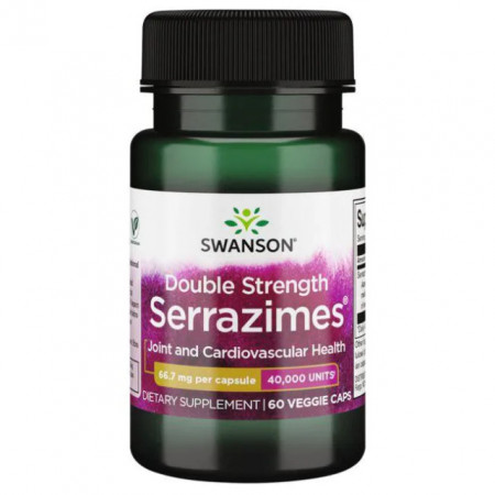 Double Strenght Serrazimes® - Serrapeptase Forte Tratament Sinuzita