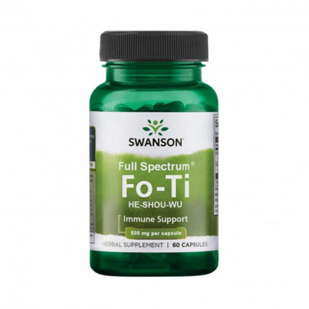 Fo-Ti, He Shou Wu (Troscot Chinezesc), 500 mg, Swanson, 60 capsule