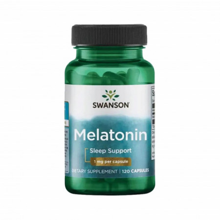 Melatonin (Melatonina), 1 mg, Swanson, 120 capsule