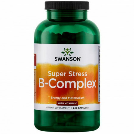 Super Stress B-Complex With Vitamin C 240 capsule Swanson