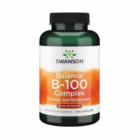 Balance B-100 (Complex Vitamina B), Swanson, 100 capsule SW055