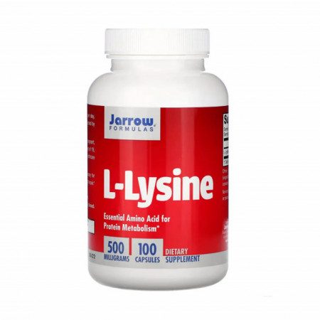 L-Lysine, 500 mg 100 capsule Lizina Jarrow Formulas