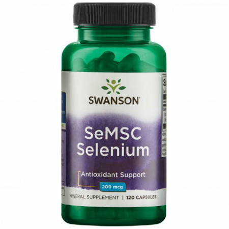 SeMSC Selenium - Seleniu Organic 200 mcg 120 capsule Sistem Cardiovascular, Imunitar si Prostata